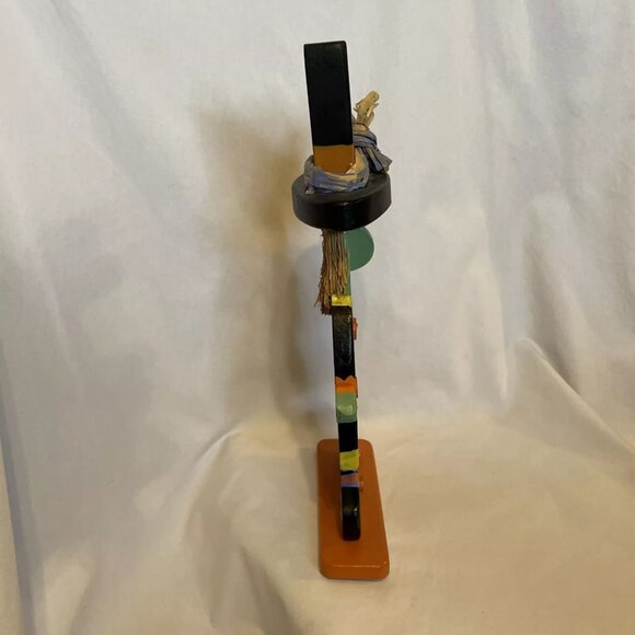 Wooden Witch by Seasonal Specialties Company 13.5" Freestanding Halloween Decor - Picture 5 of 13